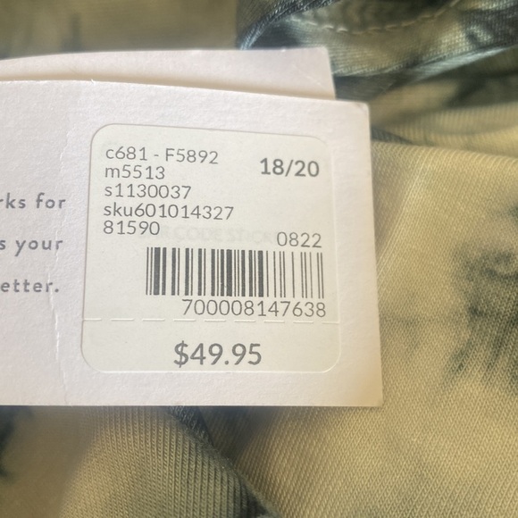 NWT Lane Bryant LIVI Cutout Tee - Tie-Dye  Size 18/20 Short Sleeve Flirty Cut - Picture 9 of 9